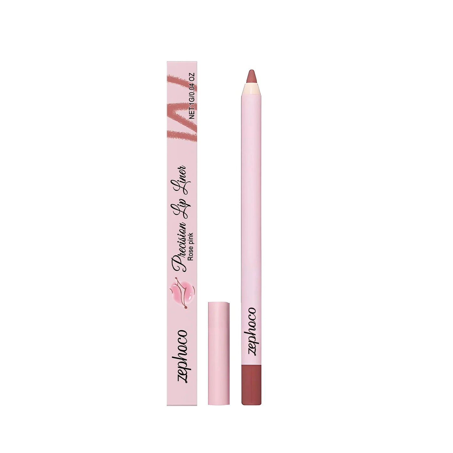 Zephoco Waterproof High Pigment Lip Liner Pencil – Long-Lasting Lip Liner Pencil Oasis Select Rose Pink