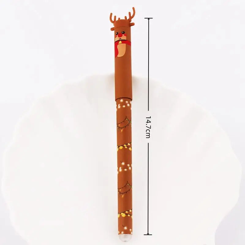 5-Pack Christmas Gel Pens – Santa, Snowman & Tree Designs