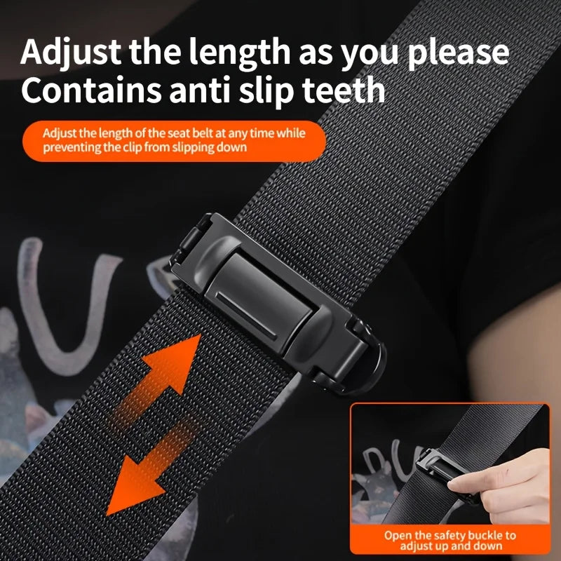Car Seat Belt Adjuster Clip – Shoulder & Neck Comfort Lock