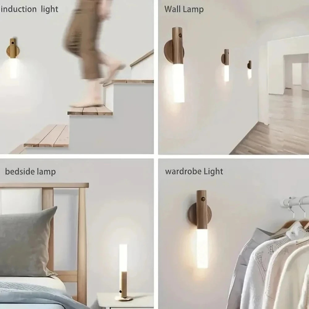 Motion Sensor LED Night Light | Magnetic Wall Lamp – Auto On/Off