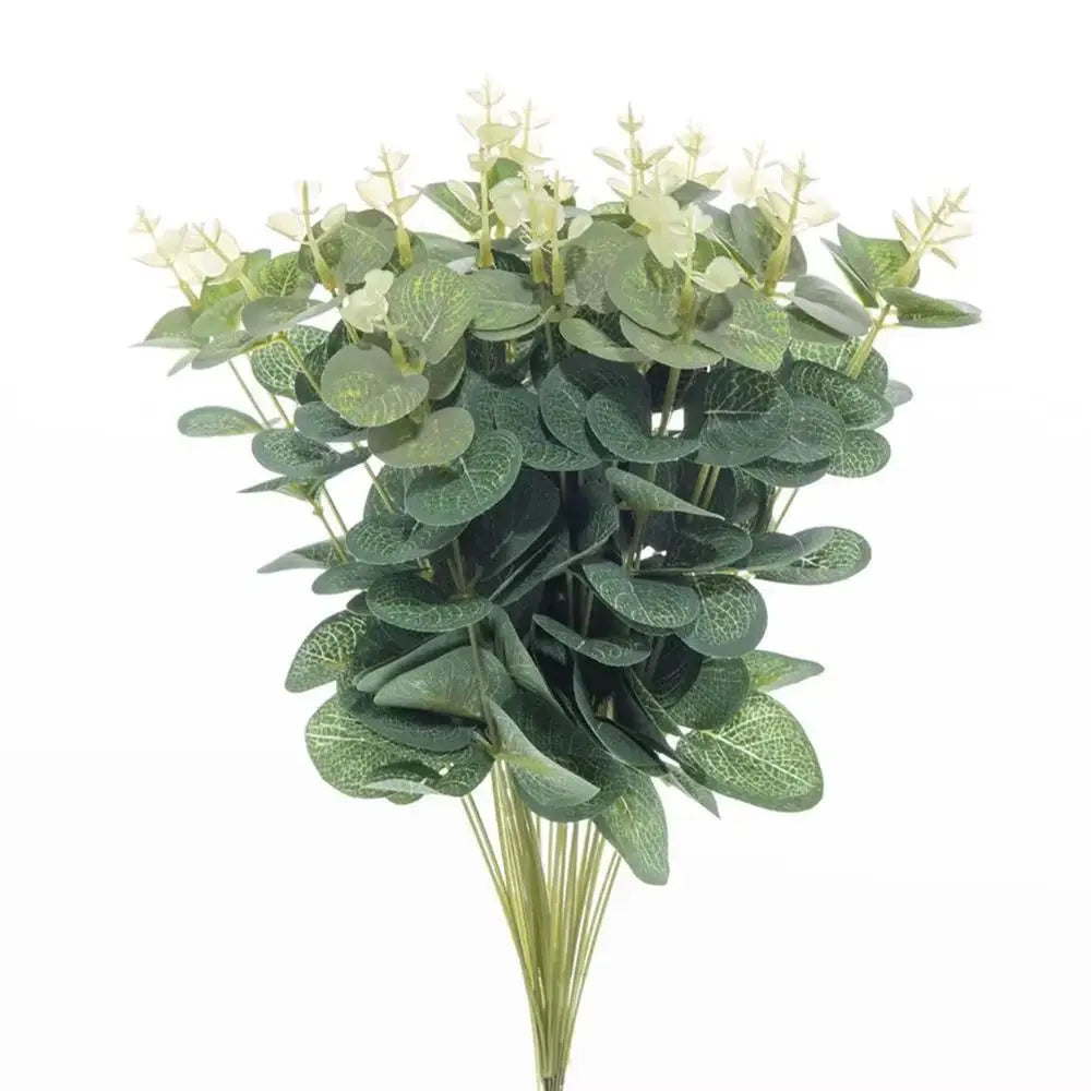 Artificial Eucalyptus Stems – Silk Fake Leaves for Wedding & Decor