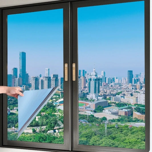 One-Way Mirror Window Film | UV Privacy Sun Blocking Sticker Privacy Window Film Peaceful Pleasures Health and Wellness