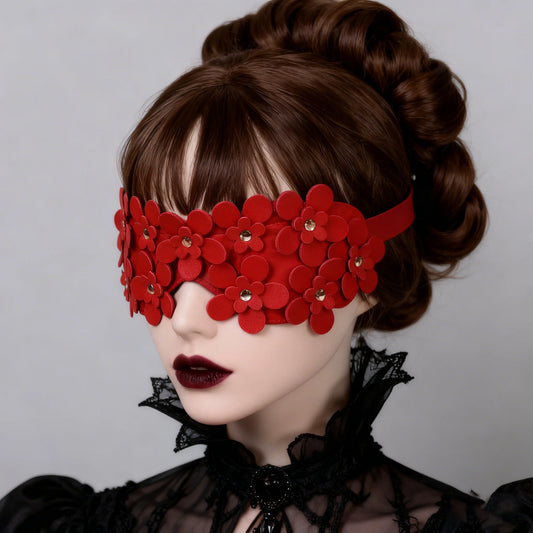 Fashion Leather Mask Men Women Sexy Bondage Half Face Fancy Masks Peaceful Pleasures Health and Wellness