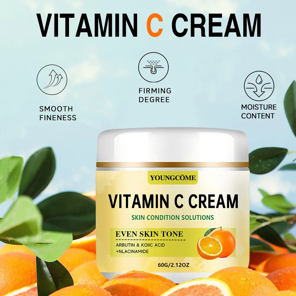 Vitamin C Turmeric Face Cream – Hyaluronic Acid & Retinol 60g