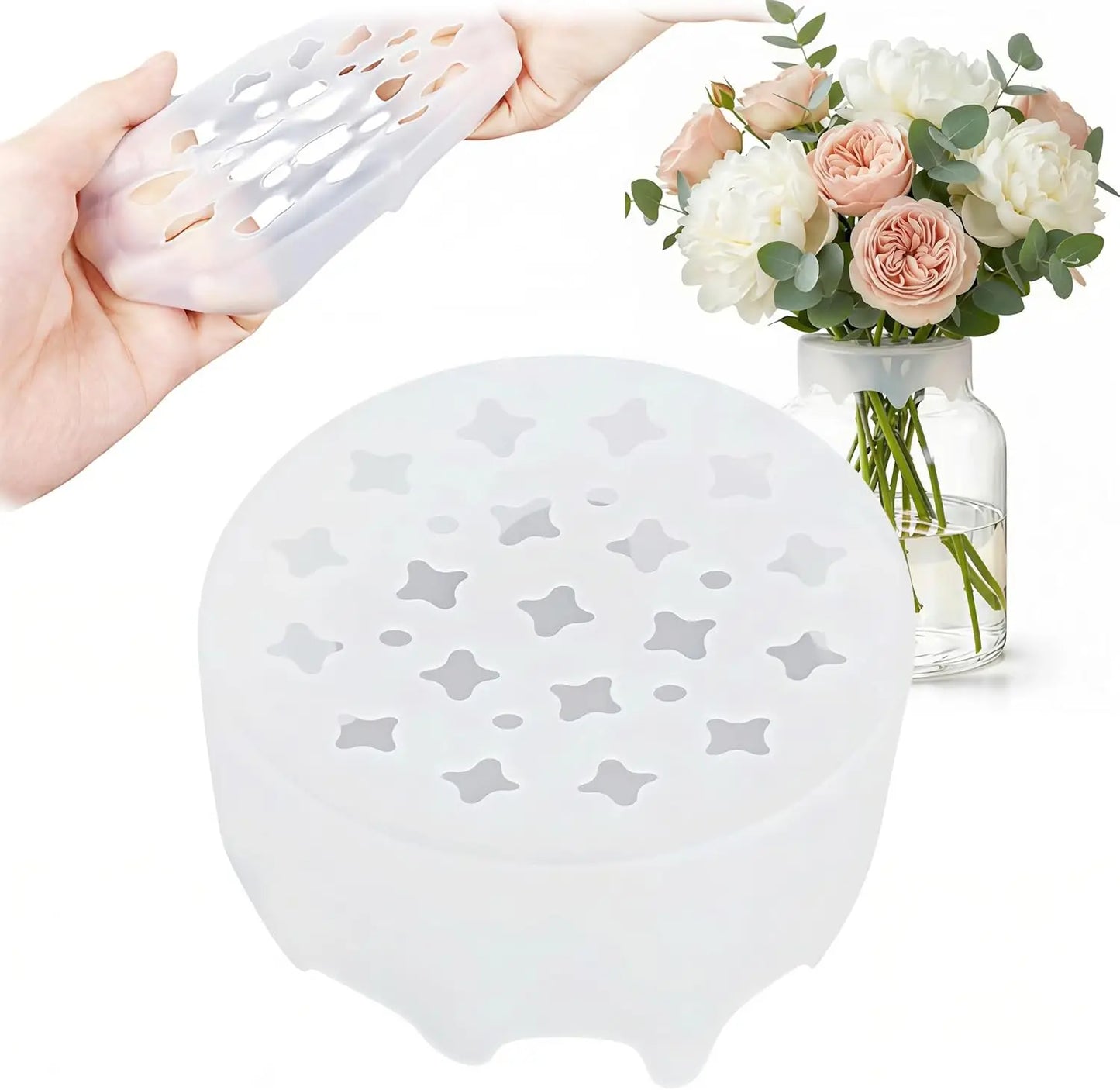 Silicone Flower Grid Arranger – Flexible Floral Stem Holder