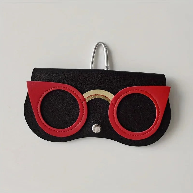 Women's Leather Eyeglass Case | Snap Closure, Scratch-Proof