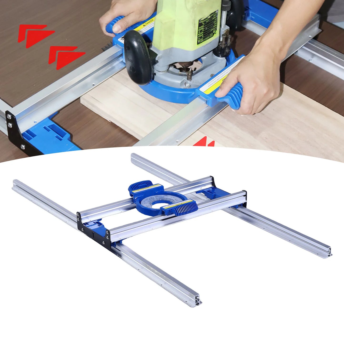 Aluminum Alloy Router Sled Jig – Slab Flattening & Resin