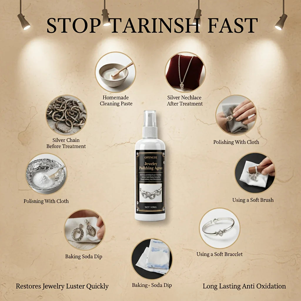 Jewelry Polishing Spray – Tarnish Remover for Gold & Silver