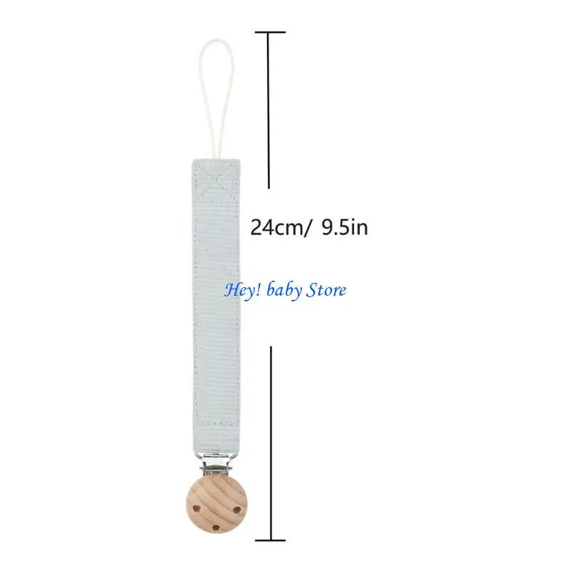 Baby Pacifier Clip Chain Strap | Soft Cotton Soother Holder