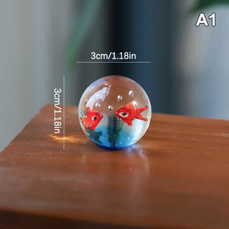 Handcrafted Glass Fish Figurine | Mini Pocket Fish Ornament