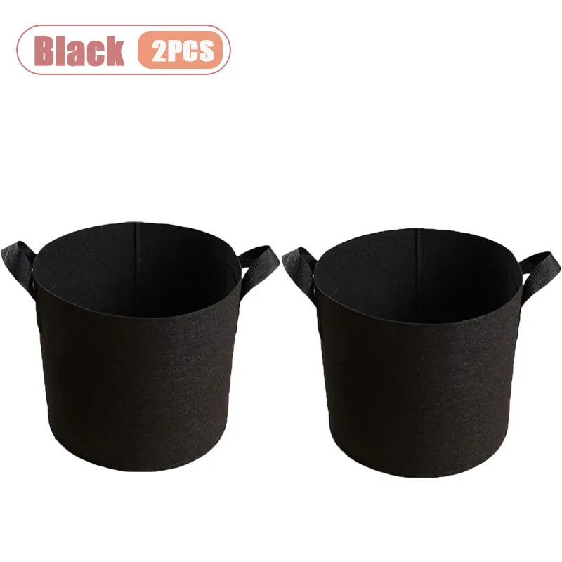 Nonwoven Fabric Grow Bags – Felt Plant Pots with Handles (1–4 Pack)