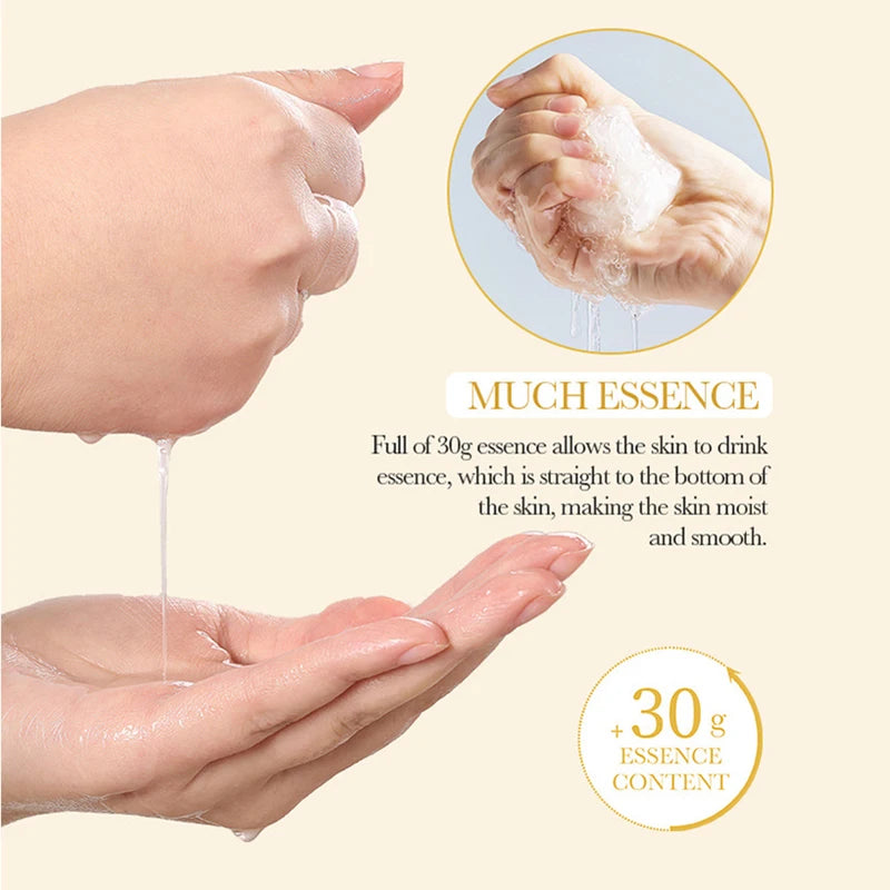 BIOAQUA Snail Face Mask 10pcs – Hydrating & Brightening Sheet Mask
