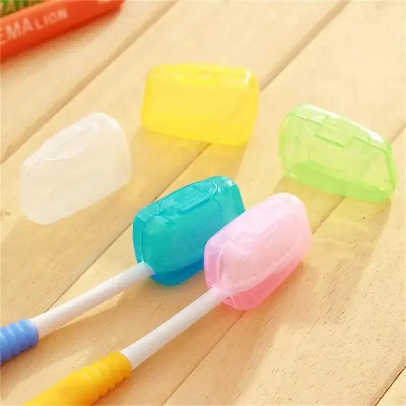 5-Pack Toothbrush Head Covers – Dustproof Travel Cases