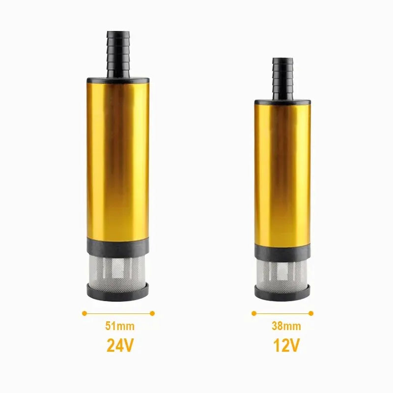 Car Electric Oil Pump DC 12V For Auto Pumping Diesel Oil Water Submersible 12L / Min Fuel Transfer Pump Aluminum Alloy Shell Peaceful Pleasures Health and Wellness