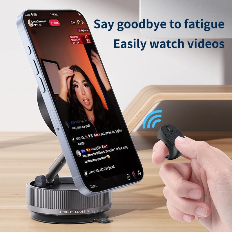 Bluetooth Scrolling Ring Remote – Wireless Finger Page Turner