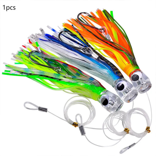 6.7 Inch Fishing Bait Lure, Large Game Dragging Bait for Marlin and Tuna, Sea Fishing Gear, High-Quality Fish Attractant Peaceful Pleasures Health and Wellness