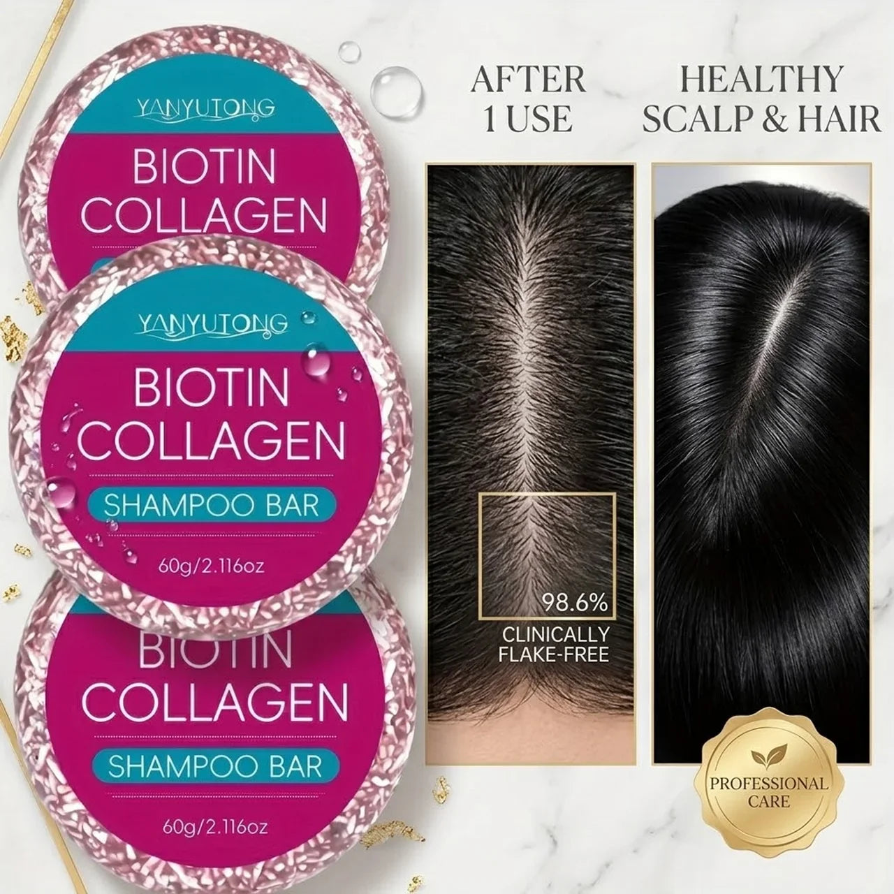 Biotin & Collagen Shampoo Bar – Hydrating, All Hair Types