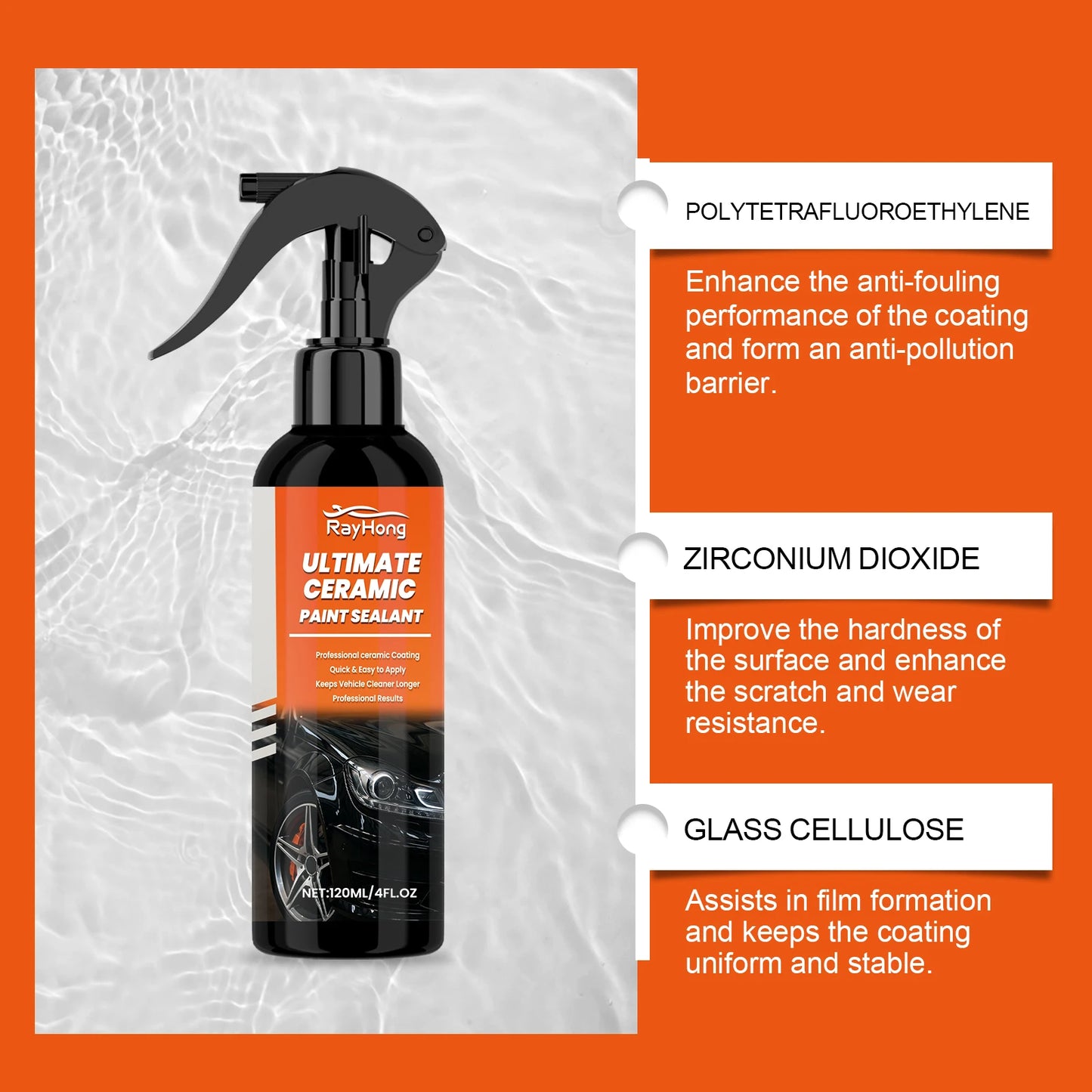 Rayhong Ceramic Coating Spray | Car Paint Protection & Shine
