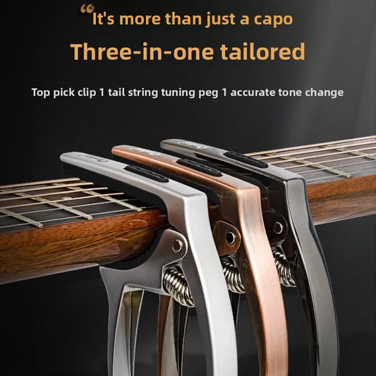Orphee O'luffy Capo Folk Acoustic Guitar Sub Electric 3-in-1 Peaceful Pleasures Health and Wellness