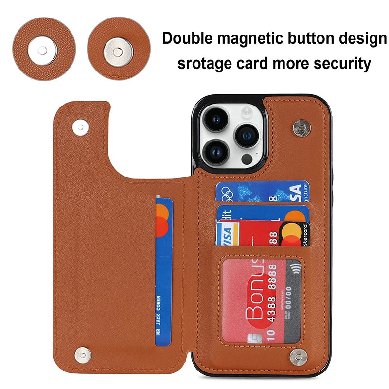 case for iphone 15 pro max with pocket Phone case card storage wallet phone case for iphone 17 pro max case leather Card wallet Peaceful Pleasures Health and Wellness
