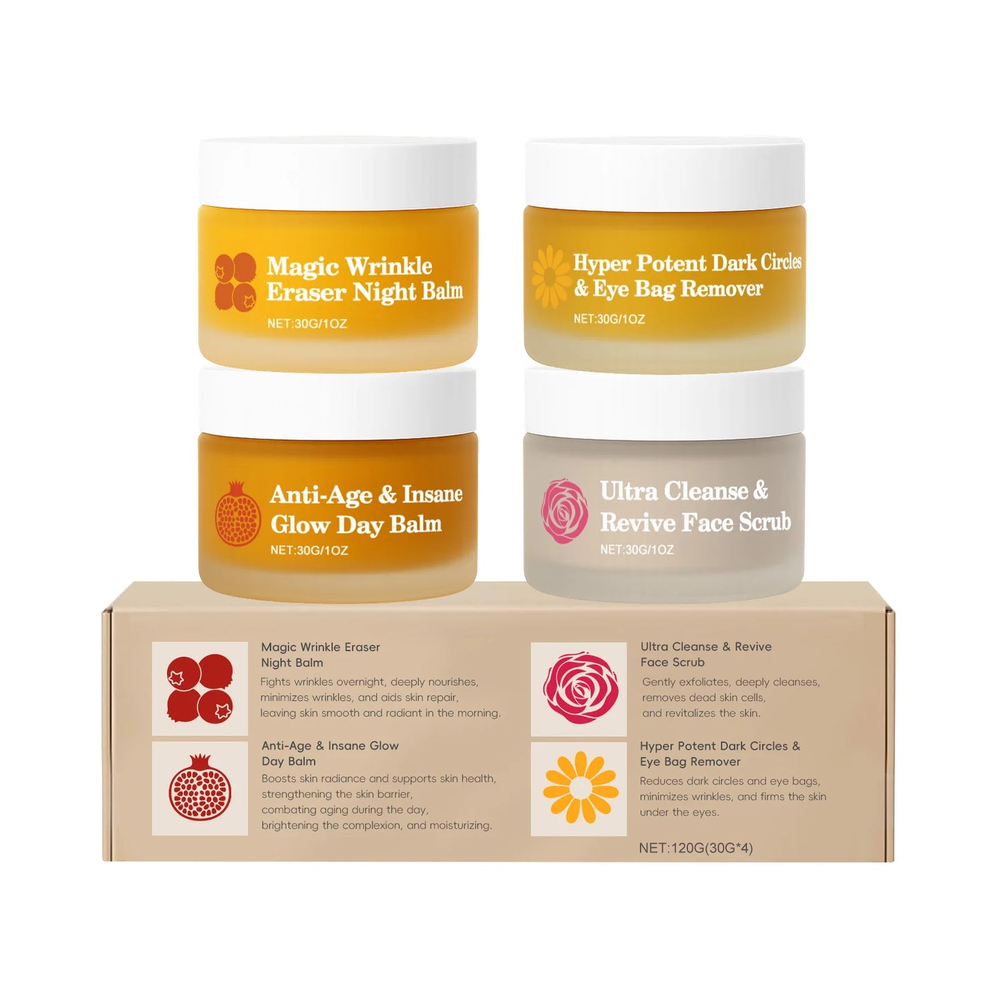Dual Day & Night Skincare Kit – Hydration, Firming & Eye Care
