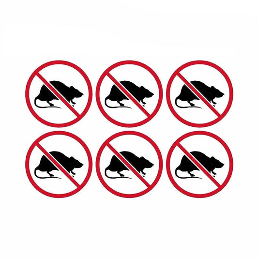 6Pcs 2inch No Rats Sticker And Decal for Decal Car Windows Peaceful Pleasures Health and Wellness Default Title