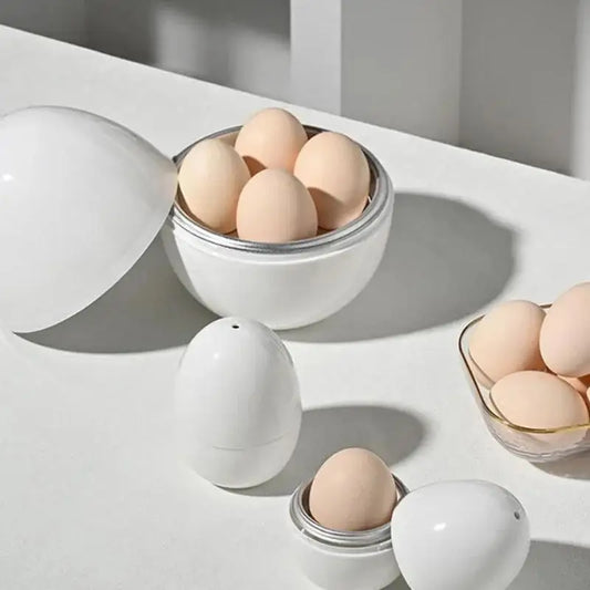 Microwave Egg Steamer Boiler Cooker 1 4 Eggs Capacity 5 Minutes Fast Peaceful Pleasures Health and Wellness