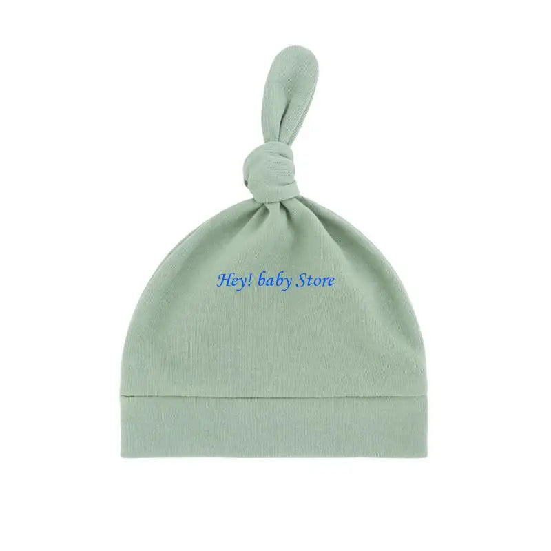 Soft Cotton Knotted Baby Hat – Newborns & Infants 0–24M