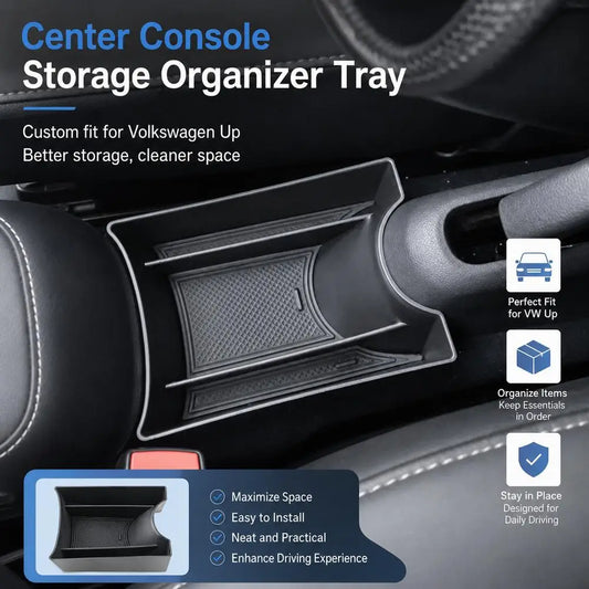 VW Up Skoda Citigo Center Console Organizer Tray 2013–2021 Car Console Organizer Peaceful Pleasures Health and Wellness