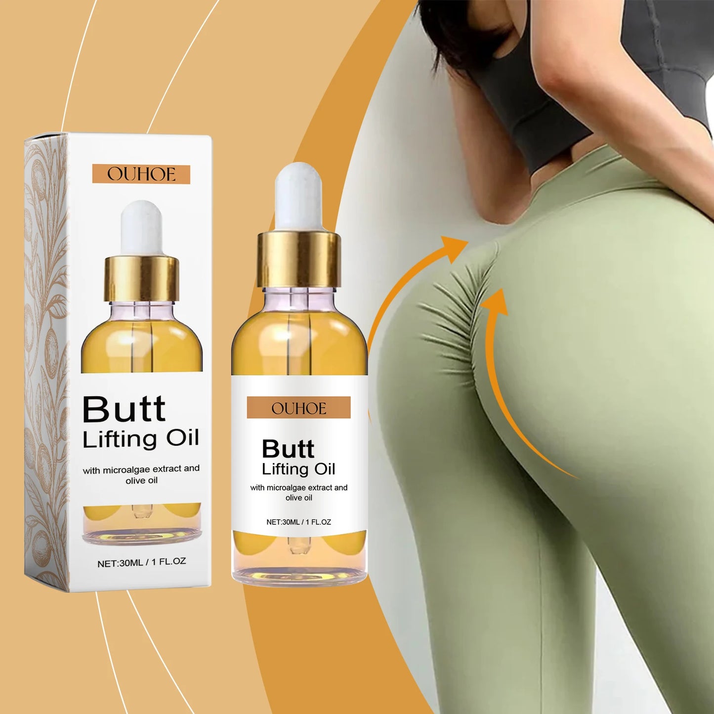 Butt Enhancement Hip Firming Oil – Natural Plant Extract 30ml