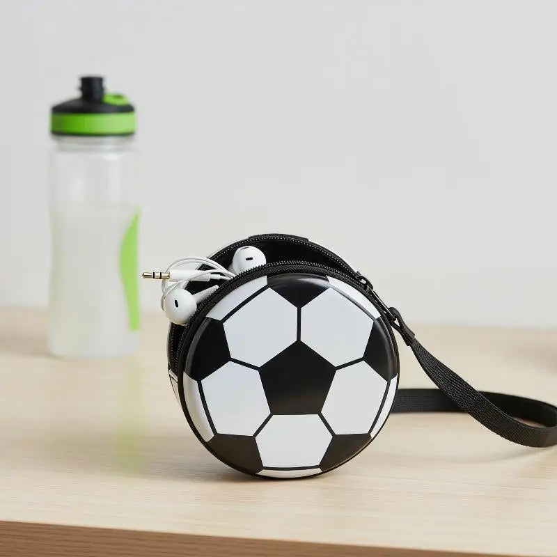 Football Shaped Tinplate Storage Box | Soccer Gift for Kids