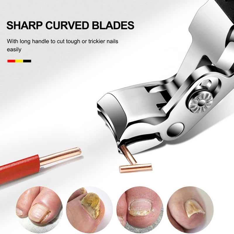 Angled Head Nail Clippers For Seniors Ergonomic Toenail Clipper For Thick Nails Nail Cutter Trimmer Professional Manicure Tool Peaceful Pleasures Health and Wellness
