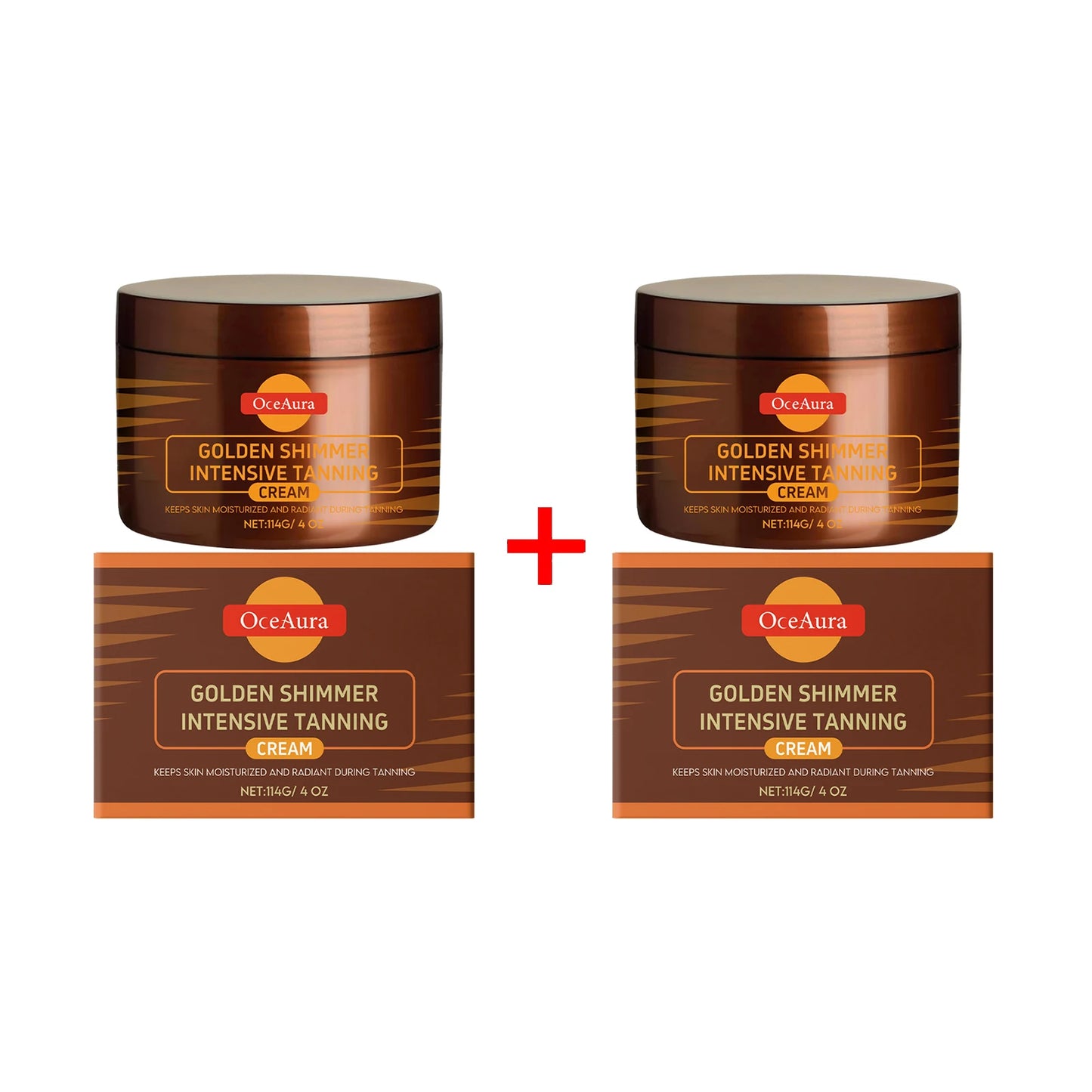 OceAura Golden Body Tanning Lotion & Bronzer Cream 114g