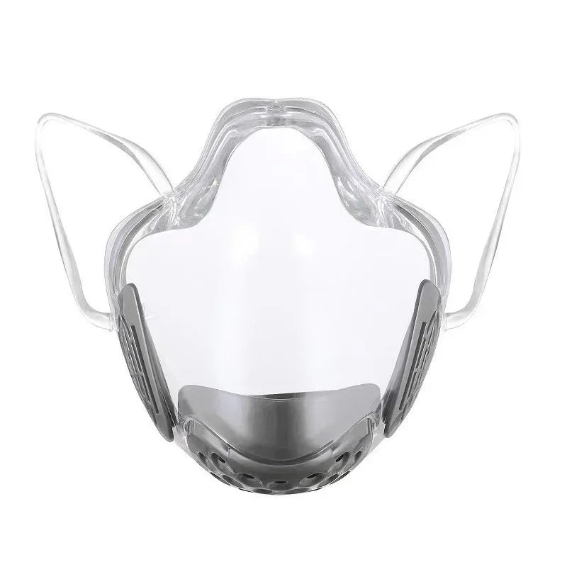 Transparent Protective Face Shield Mask Reusable Adult Plastic Mouth