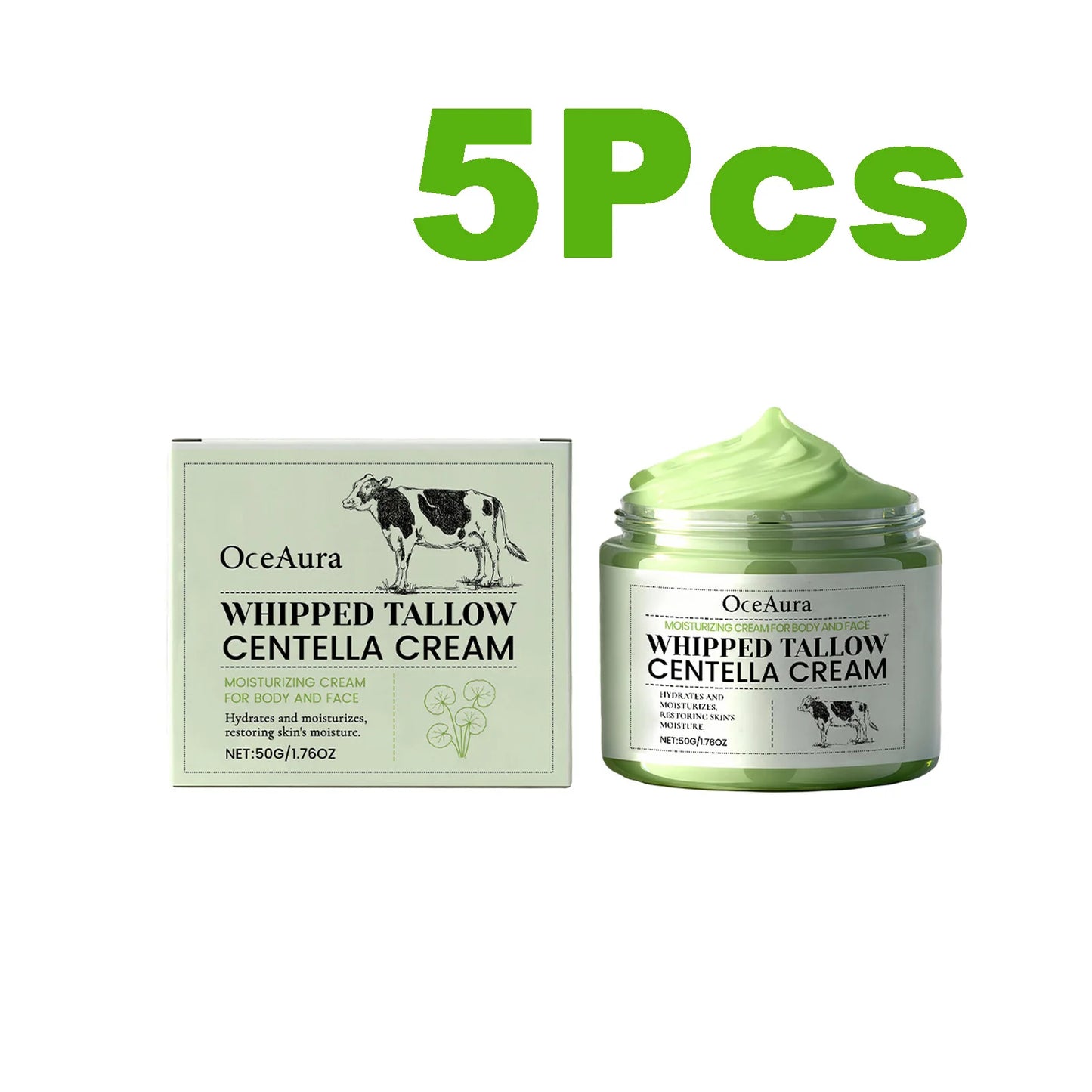Whipped Tallow Centella Cream – Face & Body Moisturizer 50g