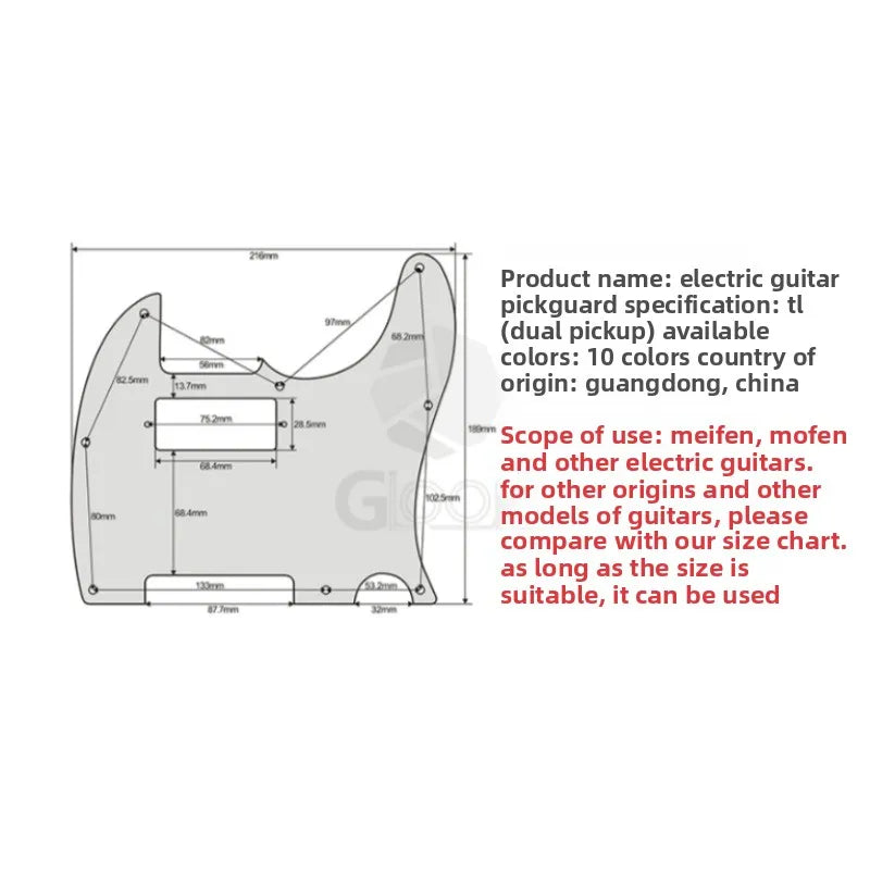 TL Electric Guitar Meifenmo Fen Small Double-sided Board American