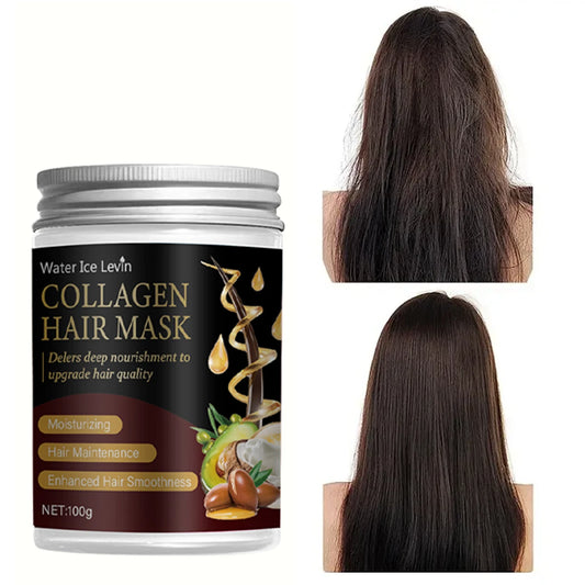 Collagen Hair Mask with Argan & Coconut Oil | Deep Nourishment Hair Mask Treatment Peaceful Pleasures Health and Wellness