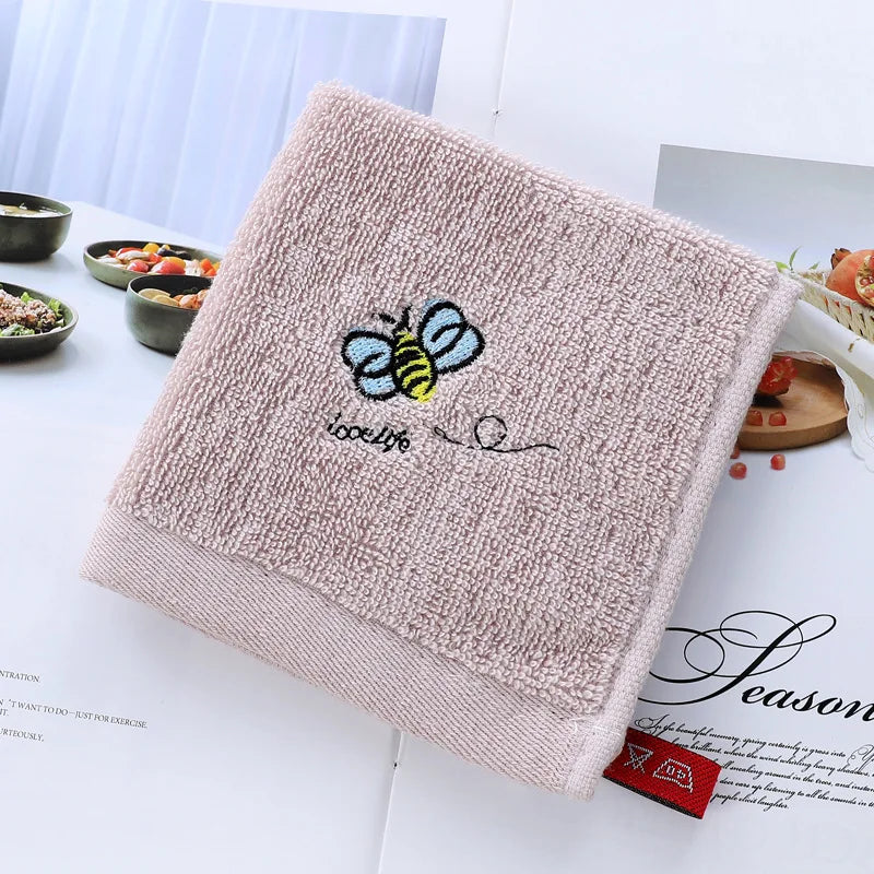 Baby Cotton Handkerchief Face Towel 25x25cm – Cartoon Print