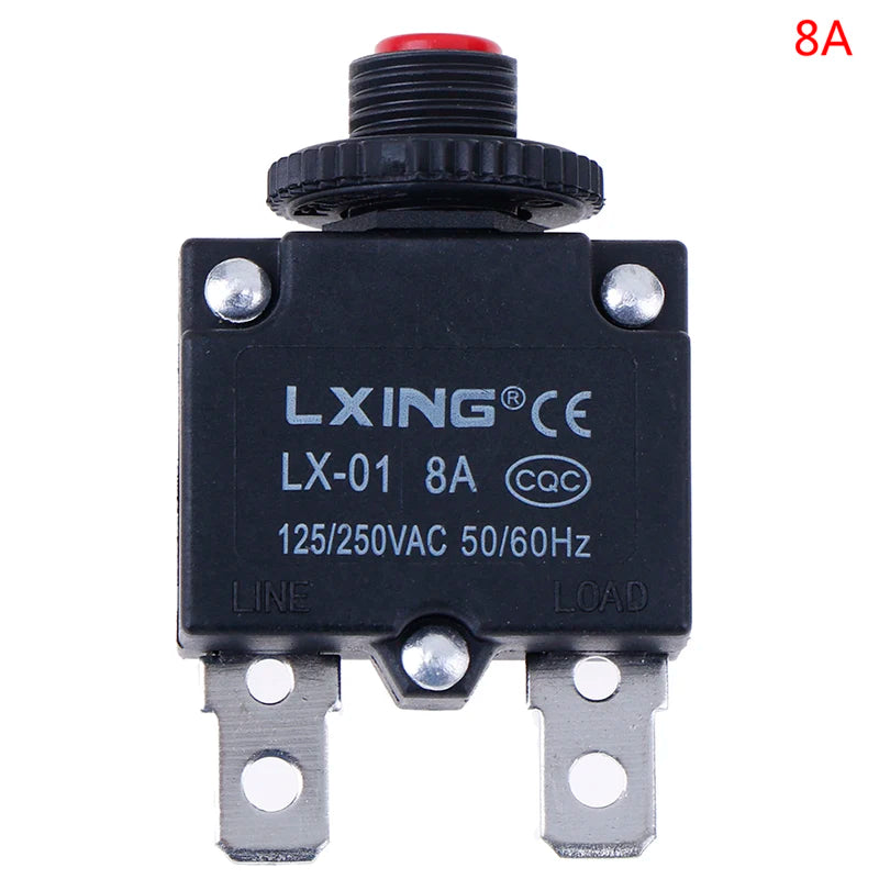 Circuit Breaker Overload Protector Switch Fuse 3A–30A