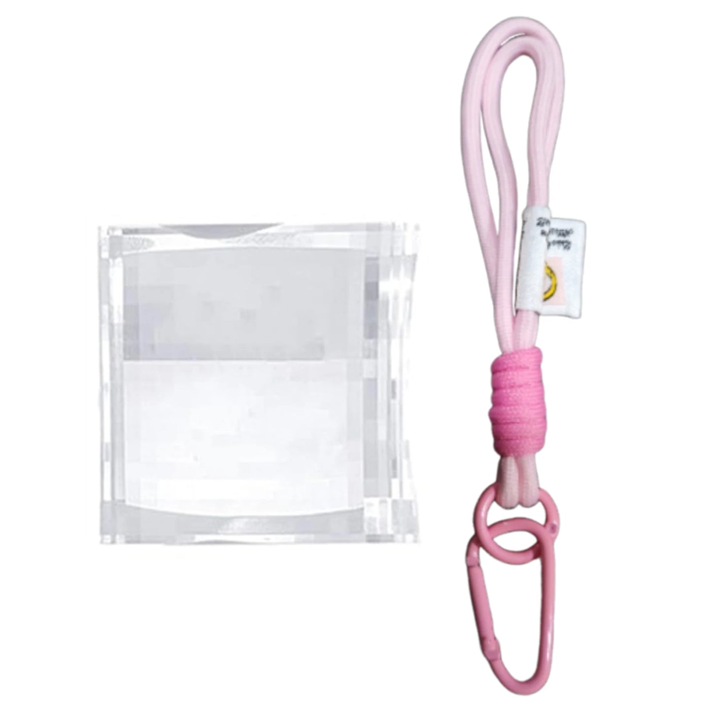 Unique Pixel-Art Keychain Clear Crystals Glass Pixel-Mirror Filter Keychain Funny Pixelated Lens For Bags Cars Present For Fans Peaceful Pleasures Health and Wellness Pink
