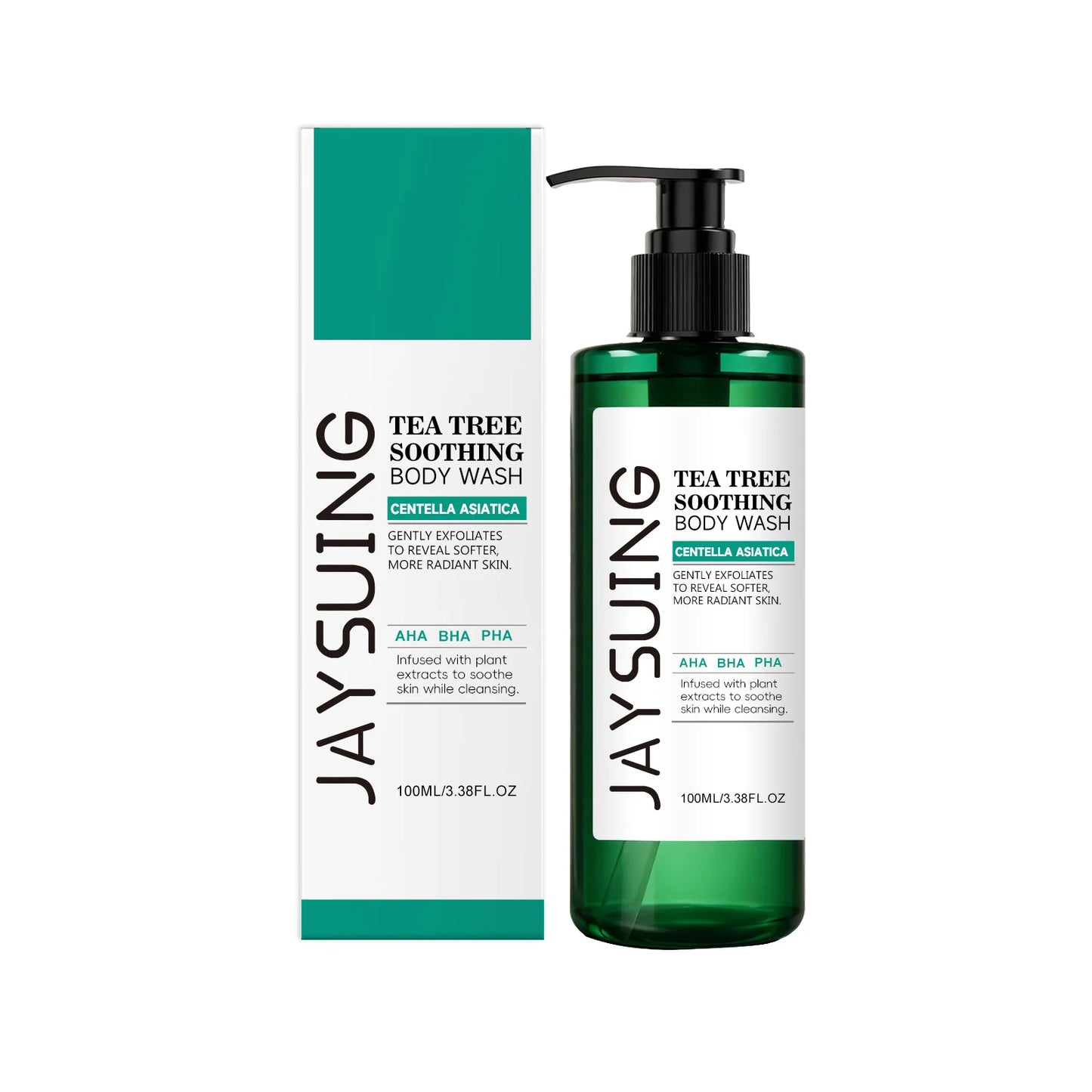 Centella Tea Tree Body Wash Deep Clean Refresh Cool Soothe Sensitive Nourish Calm Skin Discomfort Repair Skin Barrier Shower Gel Peaceful Pleasures Health and Wellness 100ml Boxed Moisturizing