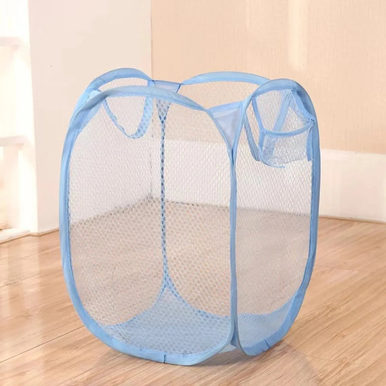Foldable Mesh Laundry Basket | Collapsible Clothes & Toy Storage