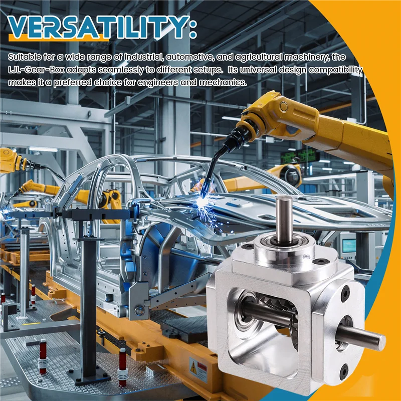 Y51A-Gearbox 90 Degree Right Angle Bevel Gear-Box With Mounting Hole 1:1 Shaft 1 Module 20 Teeth Bevel Gear A/B/C/D Peaceful Pleasures Health and Wellness