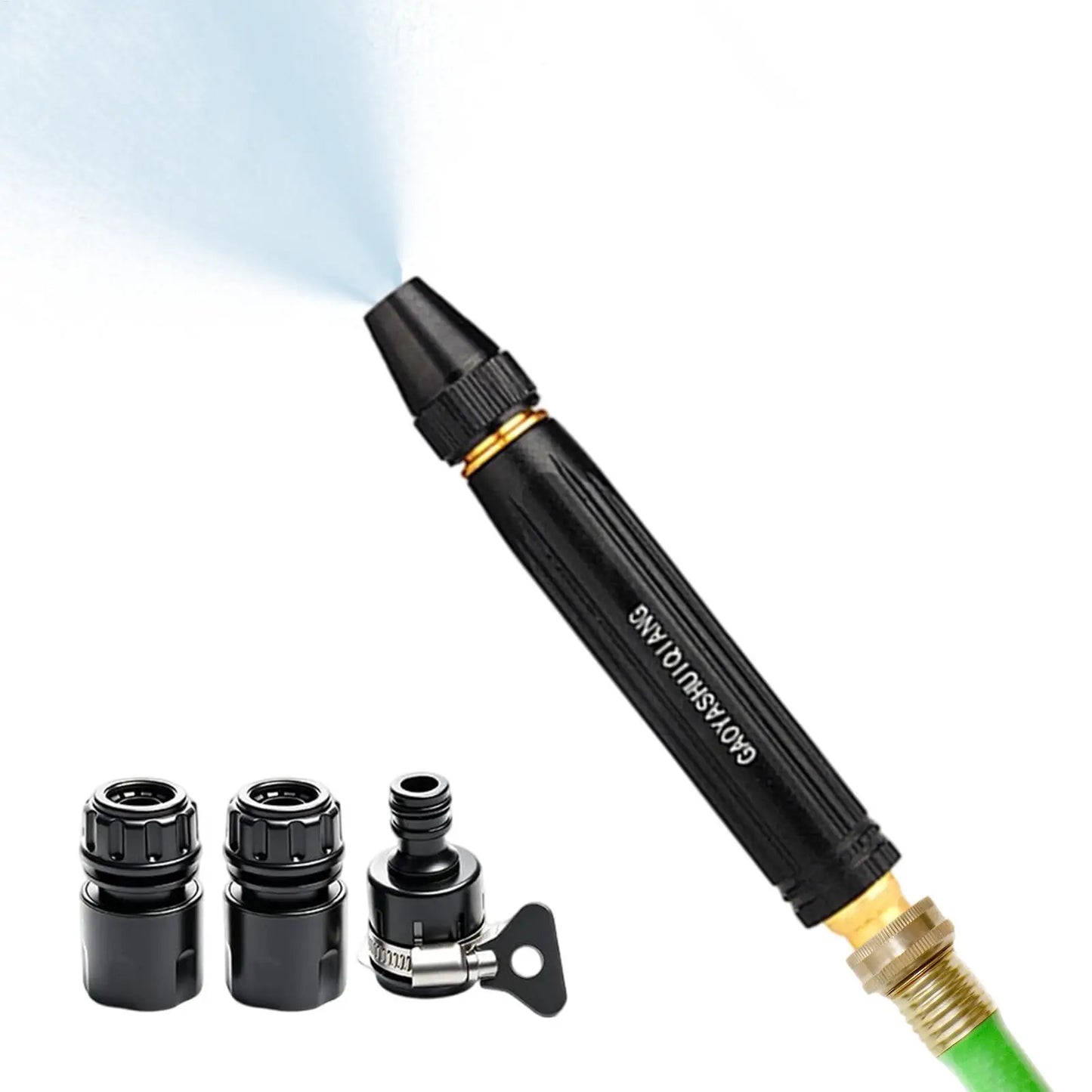 Car Wash Sprayer Leak Proof Portable Hose Nozzle High Pressure Water Sprayer for Garden Watering, Outdoor Pathway Backyard Patio Peaceful Pleasures Health and Wellness