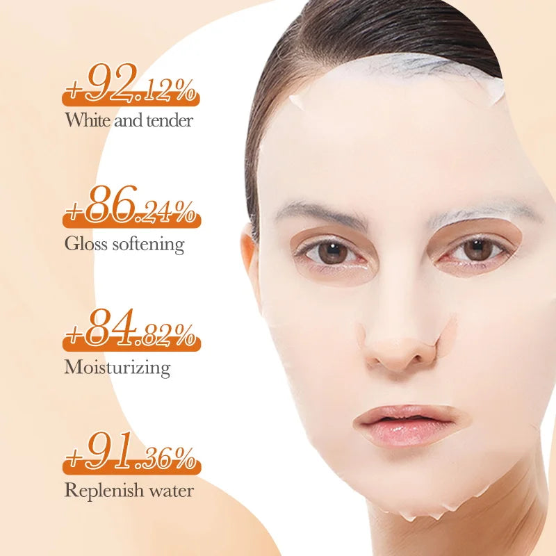 BIOAQUA Vitamin C Whitening Face Mask – Anti-Aging, 10pc Set