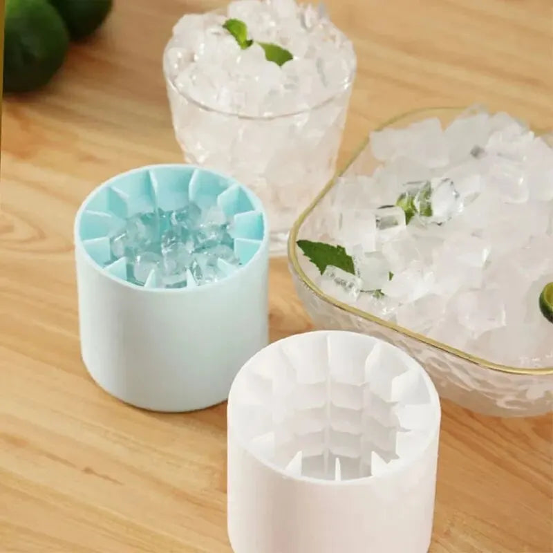 Cylinder Silicone Ice Cube Mold with Lid – Press & Pop Design Peaceful Pleasures Health and Wellness
