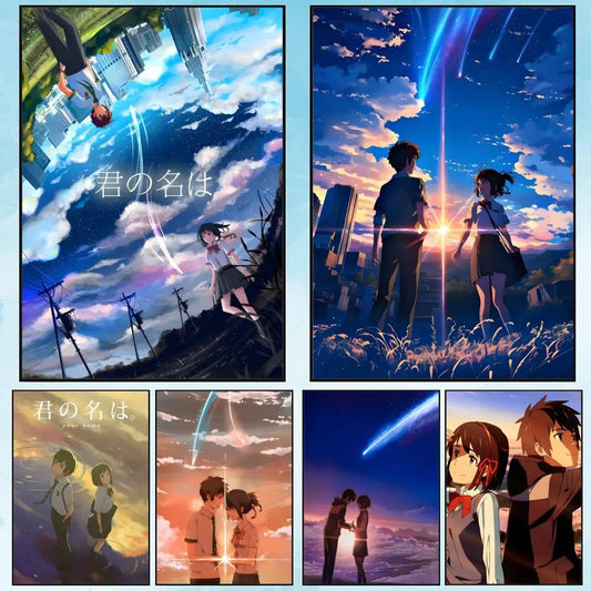 Your Name Anime Canvas Poster | Waterproof Wall Art Decor Anime Canvas Poster Peaceful Pleasures Health and Wellness