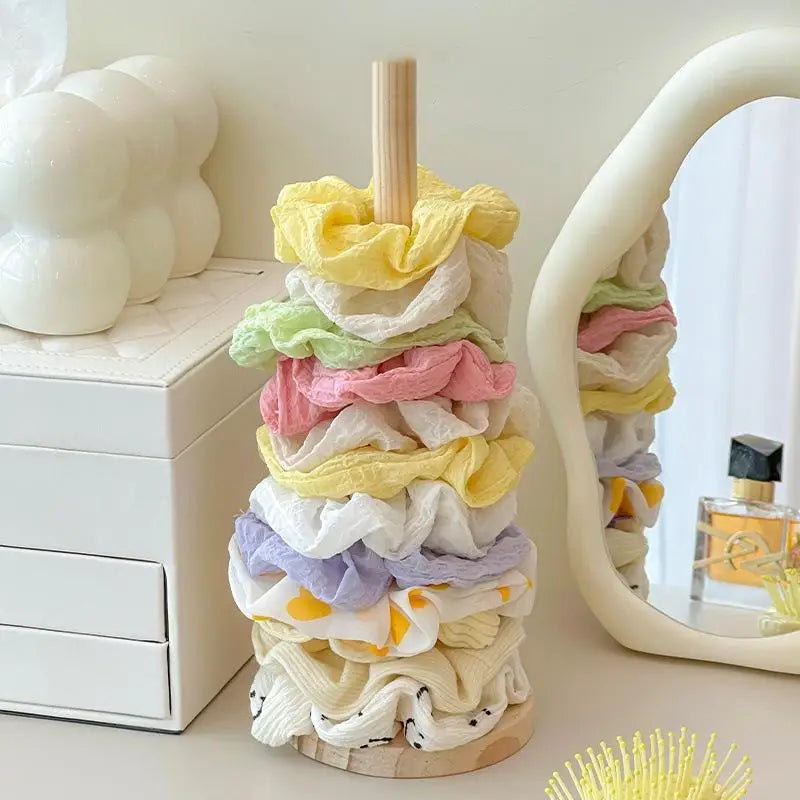 Wood Hair Scrunchie Organizer Stand | Headband & Bracelet Holder