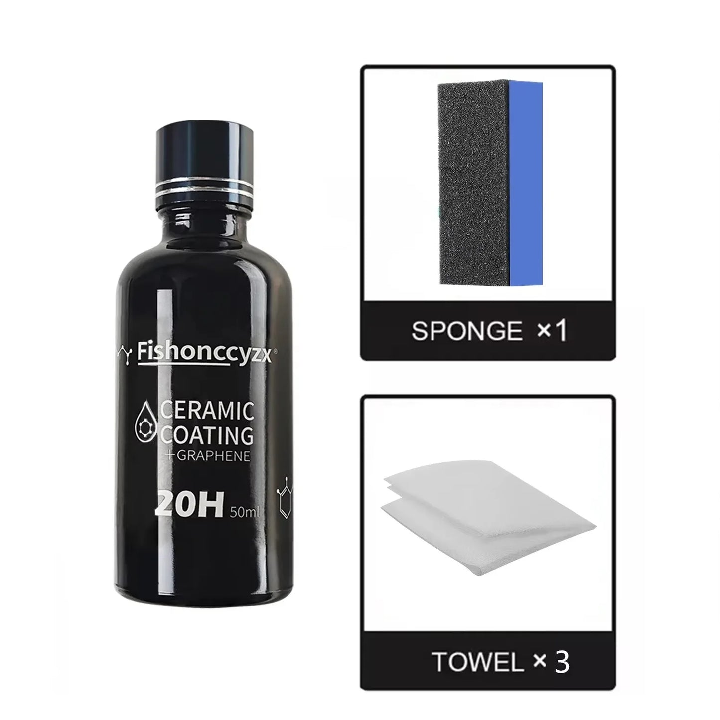 50ml Nano Ceramic Coating Graphene 9H Pro Hydrophobic Paint Protection Car High Temperature Resistance Scratch Resistance Peaceful Pleasures Health and Wellness