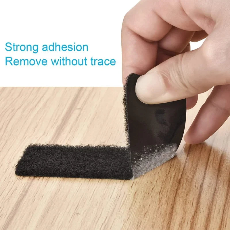Self-Adhesive Hook & Loop Fastener Tape – 10 Pairs Carpet Fix